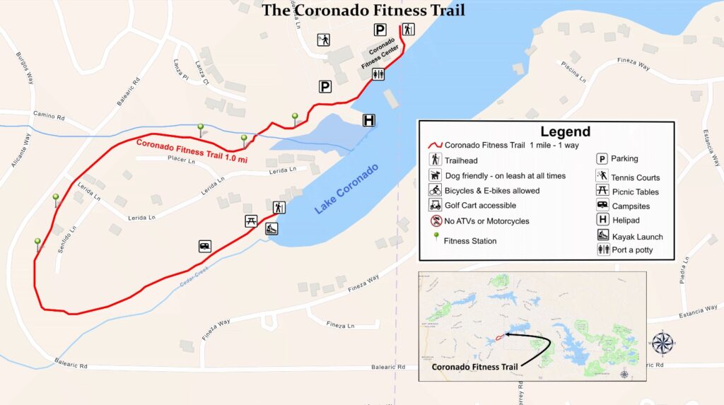 Coronado Fitness Trail Map